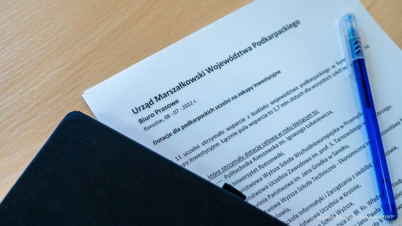 Zdjęcie galerii do artykułu Dotacje dla podkarpackich uczelni 2022